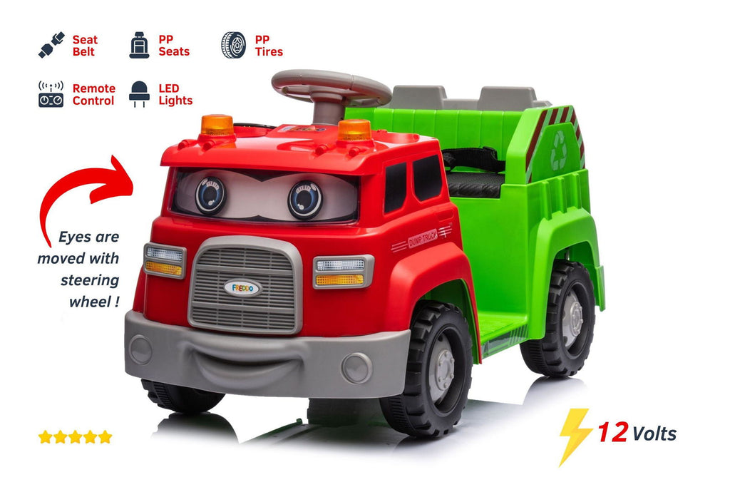 12V Freddo Dump Truck 1 Seater Ride-On