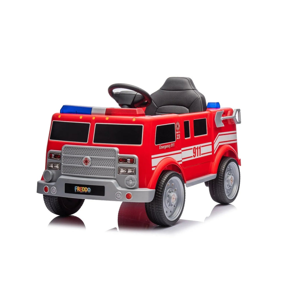 12V Freddo Fire Truck 1 Seater Ride On