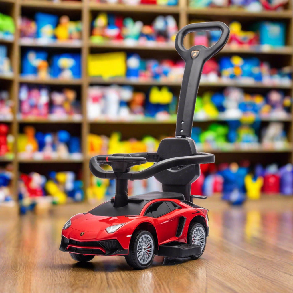 Lamborghini 3 in 1 Kids Push Ride on Toy Car Just Fun Things